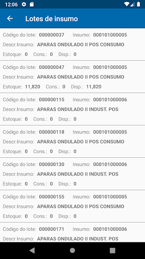 Controle de Insumos V4 Screen 2