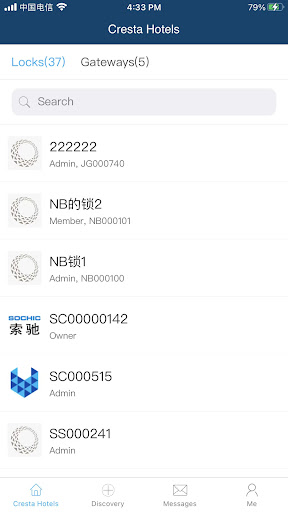 Android application Cresta Hotels (Admin) screenshort