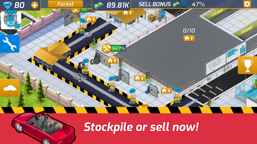 Idle Car Factory: Car Builder, Tycoon Games 2020ud83dude93 12.7.4 screenshots 6