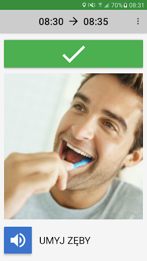 Android application Plan dnia screenshort