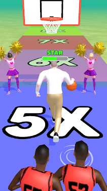 #4. Dunk Runner - Cross'em All (Android) By: Spark Games Studio