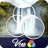 Venn Waterfalls: Circle Jigsaw icon