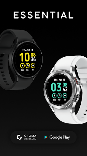 Android application Essential Watch Face screenshort