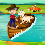 Cover Image of Télécharger River Crossing IQ Hindi Puzzle 1.03 APK