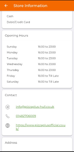 Pizza Plus Takeaway Screen 3
