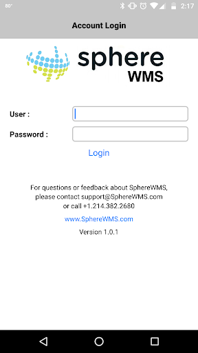 Android application SphereWMS screenshort