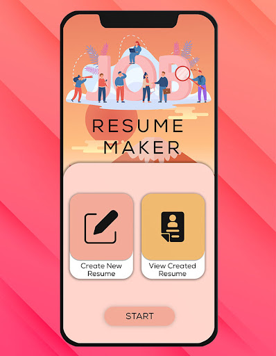 Android application Créer PDF CV Curriculum Vitae screenshort