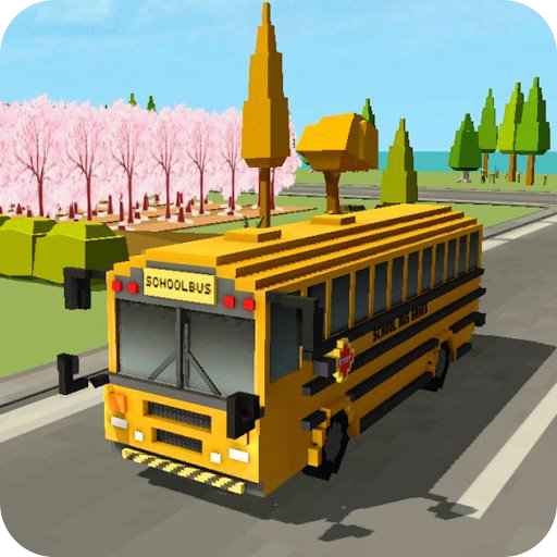 School Bus Game Blocky World 1.4 Icon