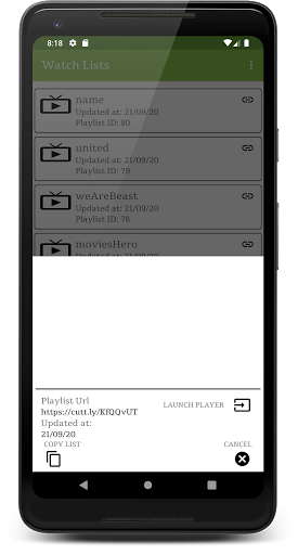 IPTV Daily Lists Screen 3