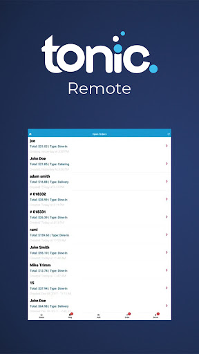Android application Tonic Remote screenshort