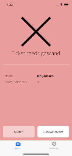 Ticket Scanner Screen 3
