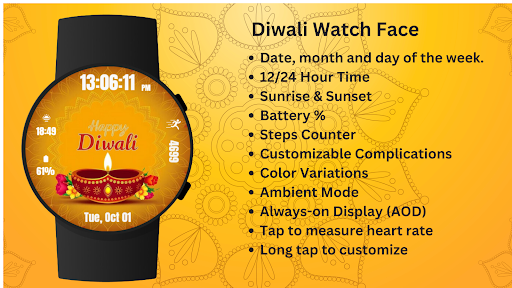 Diwali Watch Face screenshot 6