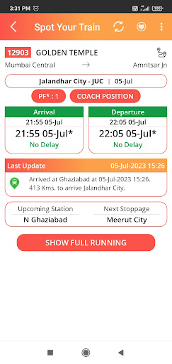 NTES - for RAIL SAARTHI Screen 2