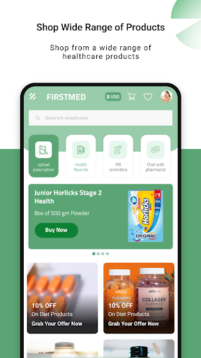 Android application Firstmed - Farmacia en linea screenshort