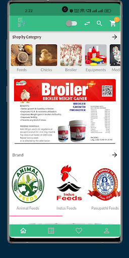 Android application PoultryA2Z screenshort