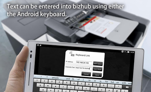Android application bizhub Remote Access screenshort