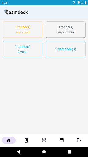 Android application TeamDesk screenshort