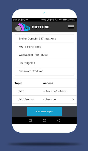MQTTone - Free MQTT Cloud IoT Screen 2