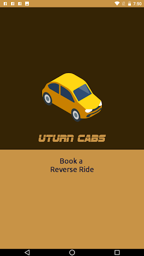 Android application Uturn Cabs screenshort