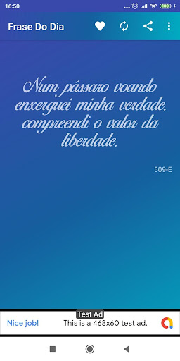 Android application Frase do Dia screenshort