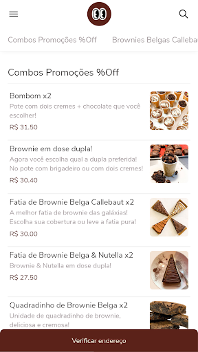 Android application O'Browniest screenshort