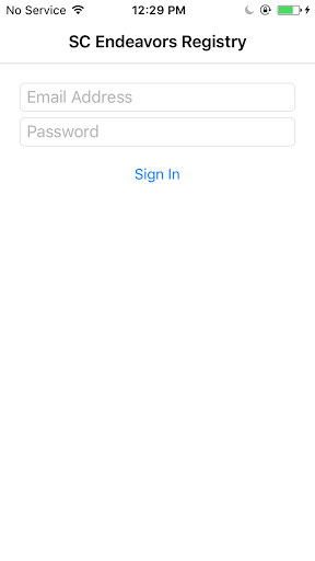 Android application SC Endeavors Registry screenshort