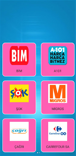Android application Aktüel Ürünler (Bim A101 Şok) screenshort