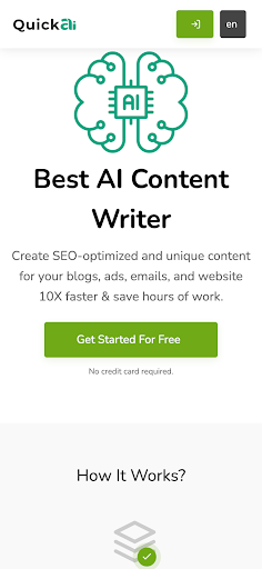 Android application QuickAIBot screenshort