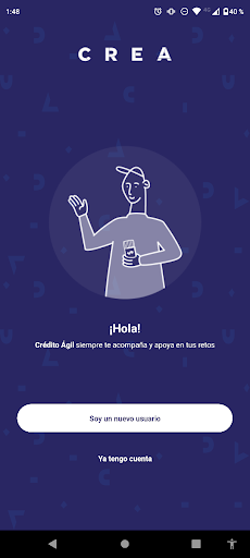 Android application Crédito Ágil - CREA screenshort