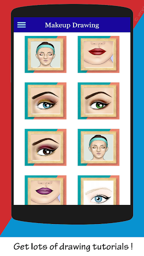 Android application How to Draw Makeup Easy screenshort