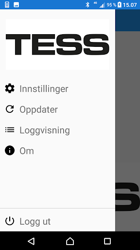 Android application Tess Mobile Order screenshort