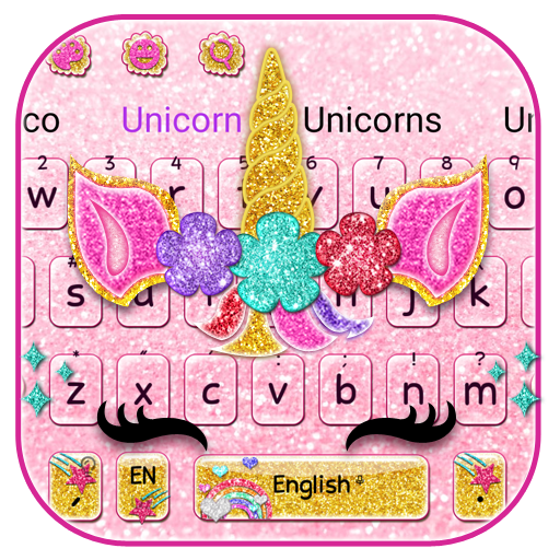 Glisten Unicorn Pinky Keyboard