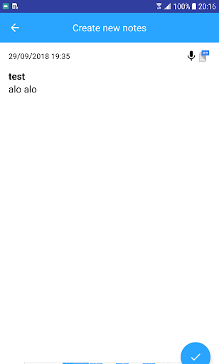 Android application Speech Note screenshort