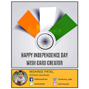 Independence day wish card photo editor