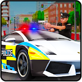 furious police car simulator icon