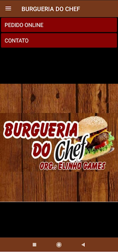 Android application Burgueria do Chef screenshort