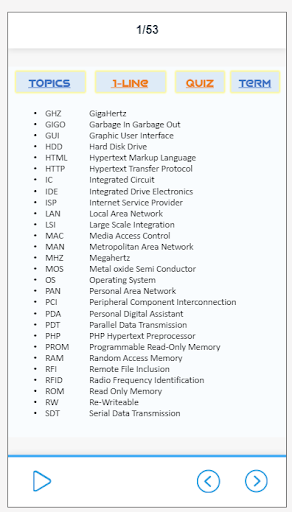 Android application Computer Exam Pro screenshort