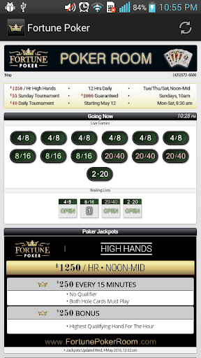 Android application Fortune Poker screenshort