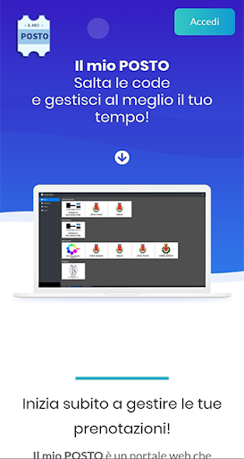 Android application Il mio POSTO screenshort