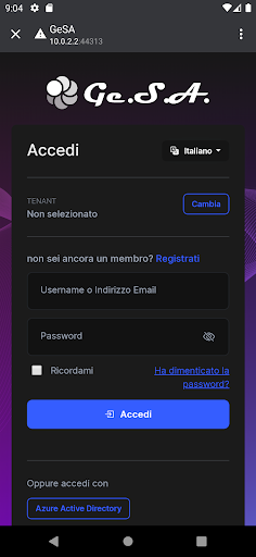 Android application GeSA screenshort