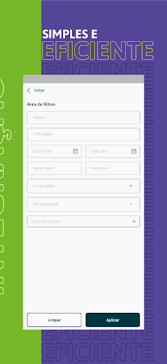 Crédito Unicoob Screen 3