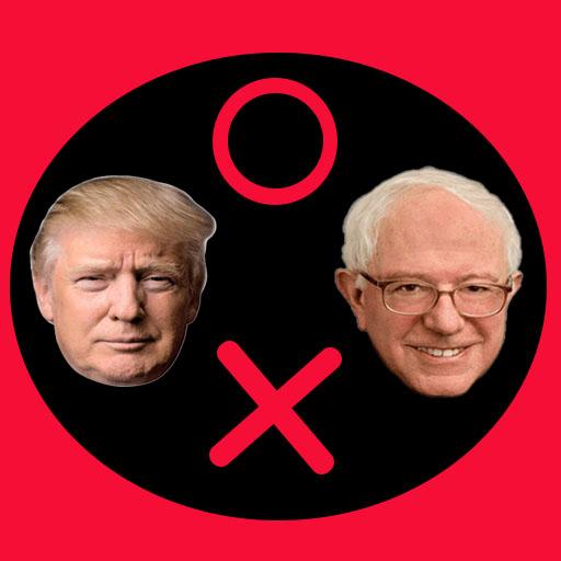 Tic Tac Toe : Trump vs Sanders