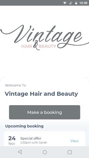 Android application Vintage Hair and Beauty screenshort