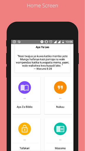 Android application Tafakari Injili screenshort