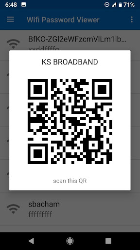 WiFi Password Viewer (root) Screen 3