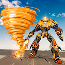Herunterladen Fire Tornado Robot Transforming Game Installieren Sie Neueste APK Downloader