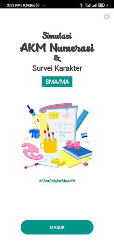 Android application Latihan Soal AKM Numerasi SMA screenshort