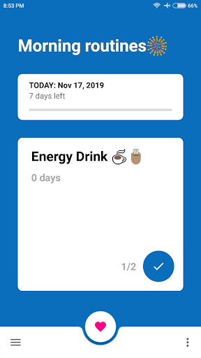 Android application DTTM - Habit & Self-Rewarding screenshort