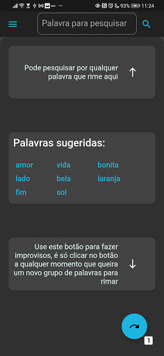 Visualização do aplicativo