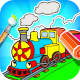 Train Coloring Book & Drawing Game icon